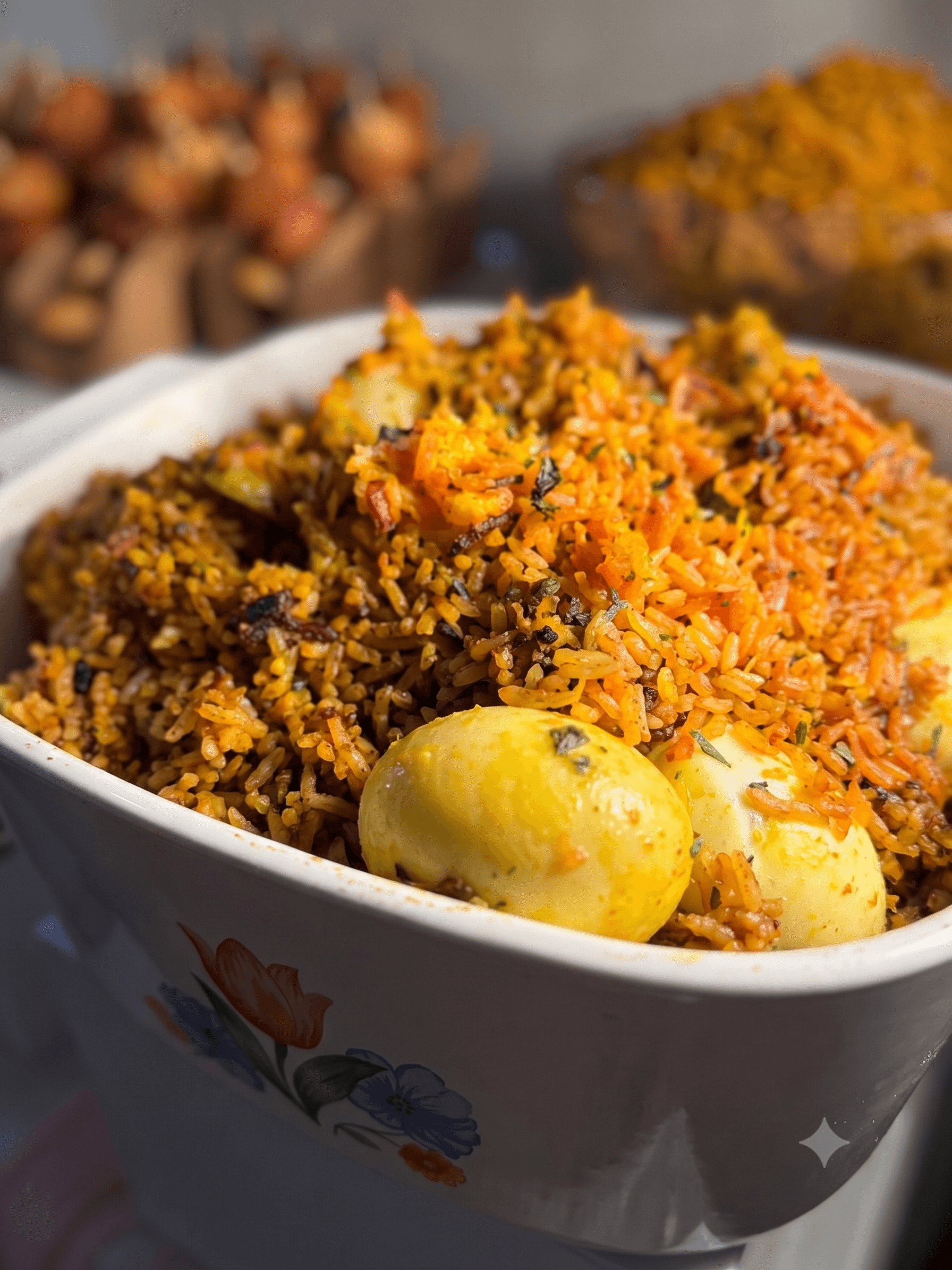 Jollof & Fried Rice, Chicken & Plantain
